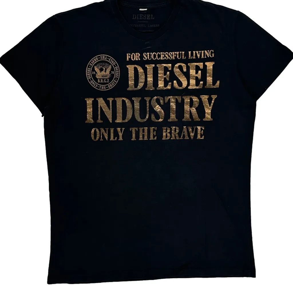Diesel T-Shirt - XL Black Cotton - Image 4