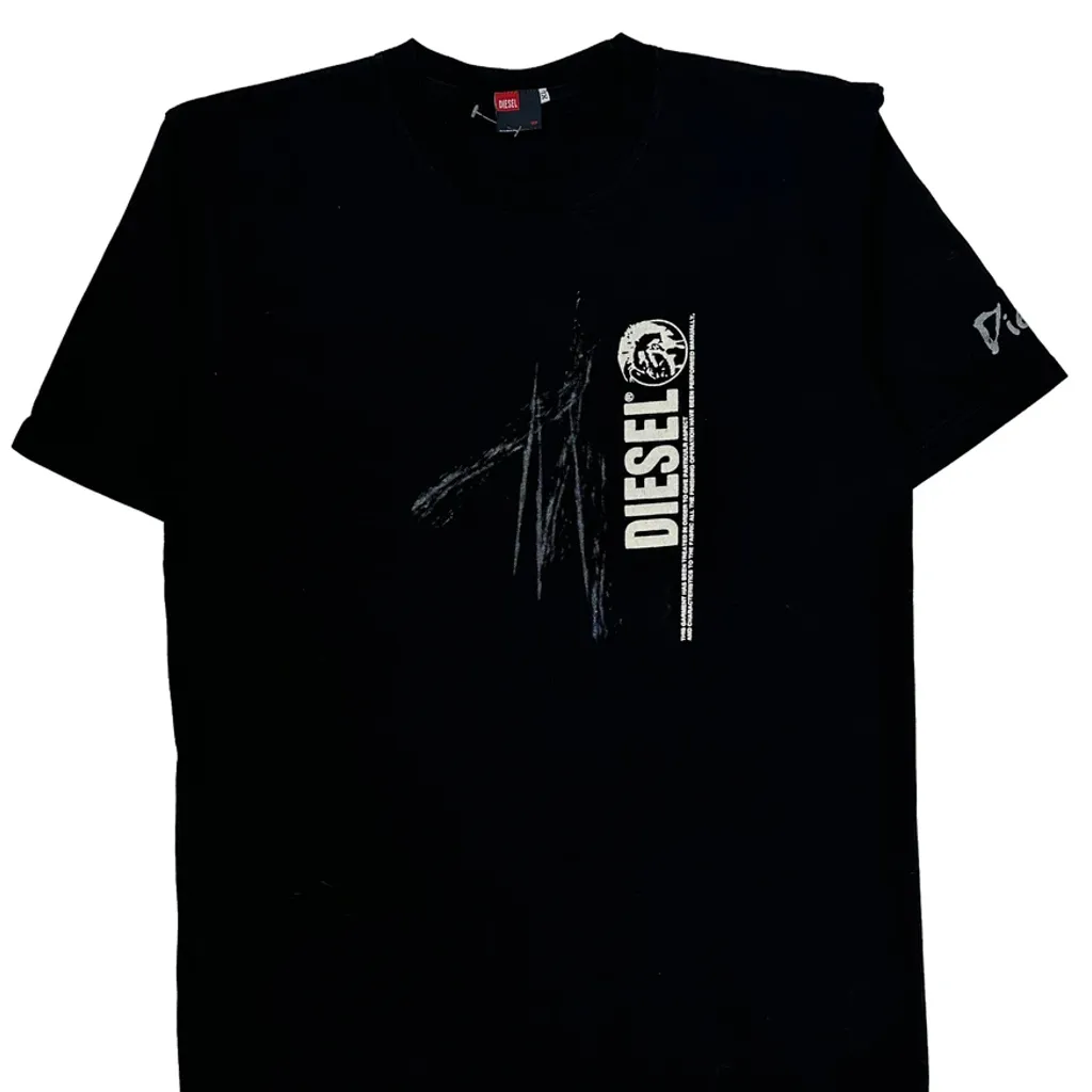 Diesel T-Shirt - XL Black Cotton - Image 4