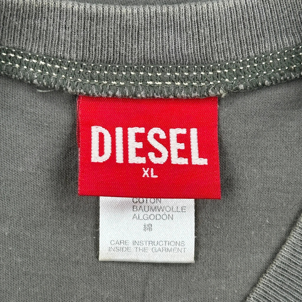 Diesel T-Shirt - XL Grey Cotton - Image 3