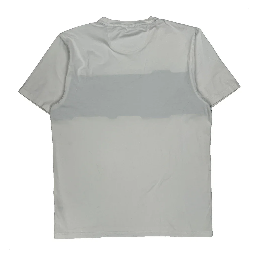 Diesel Striped T-Shirt - Medium White Cotton - Image 2