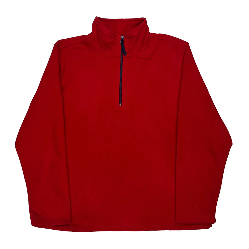 Disney 1/4 Zip - XL Red Polyester