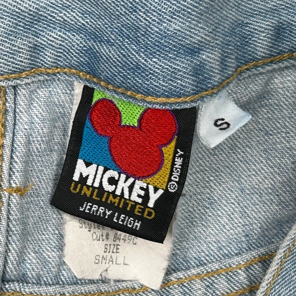 Disney Mickey Unlimited Cartoon Denim Shorts - 26W UK 8 Blue Denim - Image 6