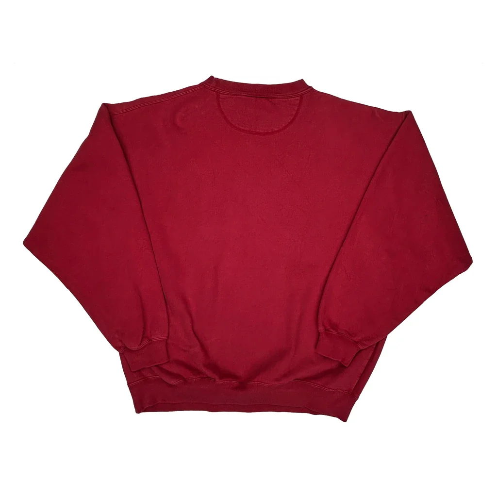 Disney Graphic Sweatshirt - Large Red Cotton Blend - Image 2