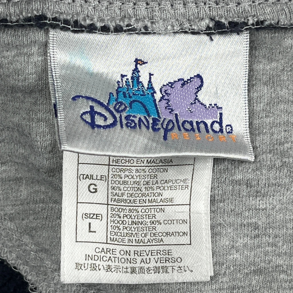Disneyland Disney Graphic Hoodie - Large Navy Cotton Blend - Image 3