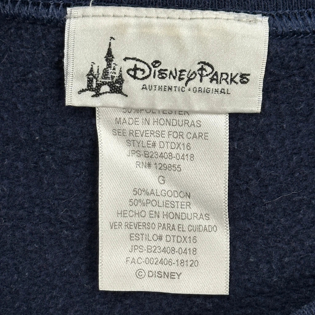 Disneyland Disney Graphic Sweatshirt - Large Navy Cotton Blend - Image 3