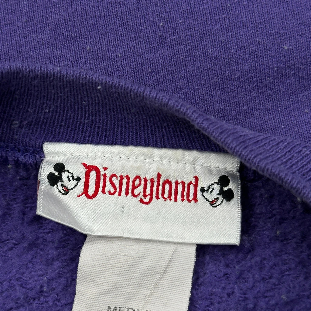 Disneyland Disney Sweatshirt - Medium Purple Cotton Blend - Image 3