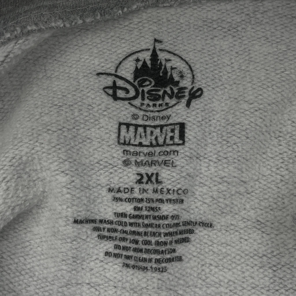Disneyland Graphic Disney Graphic Hoodie - 2XL Grey Cotton Blend - Image 3