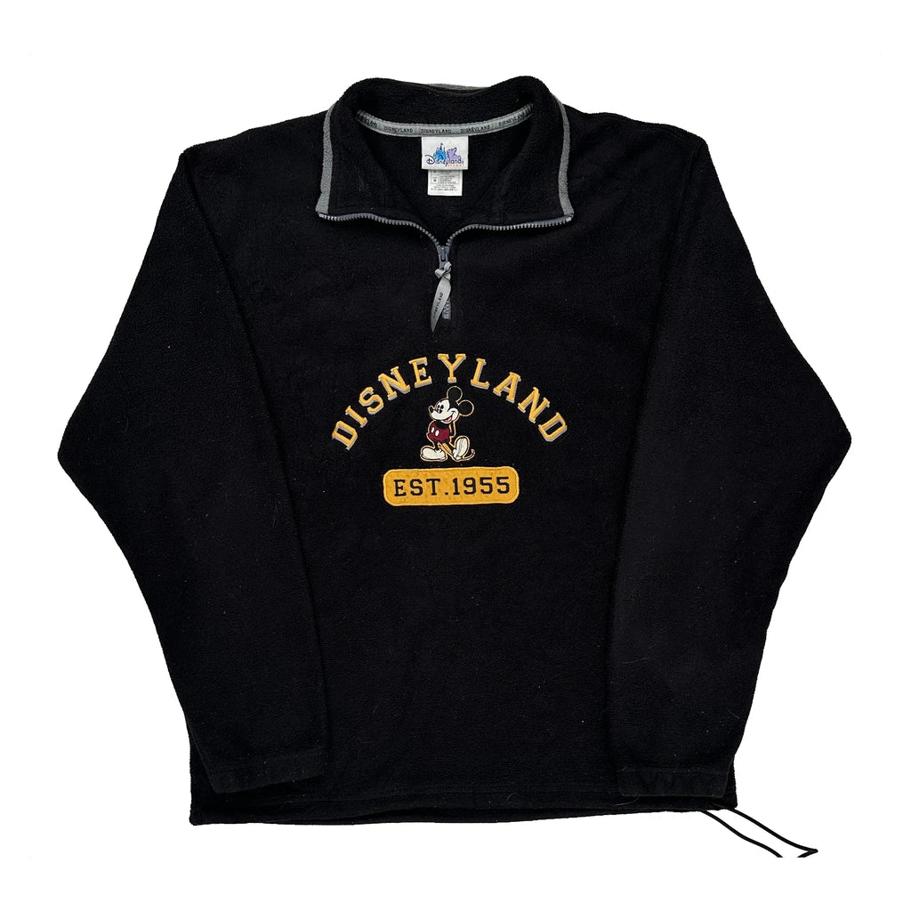 Disneyland Resort Disney Graphic 1/4 Zip - Medium Black Polyester
