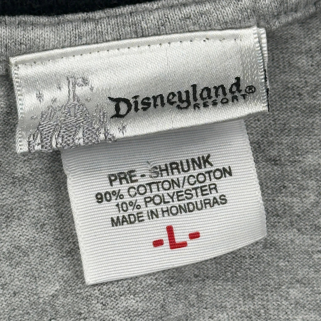 Disneyland Resort Disney Christmas Ringer T-Shirt - Large Grey Cotton Blend - Image 3