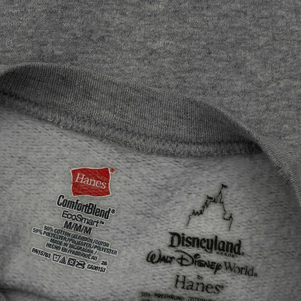Disneyland Resort Hanes Graphic Sweatshirt - Medium Grey Cotton Blend - Image 3
