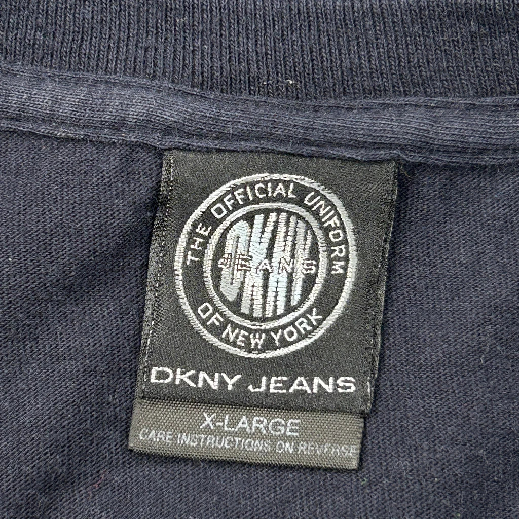 Dkny Spellout T-Shirt - XL Black Cotton - Image 3
