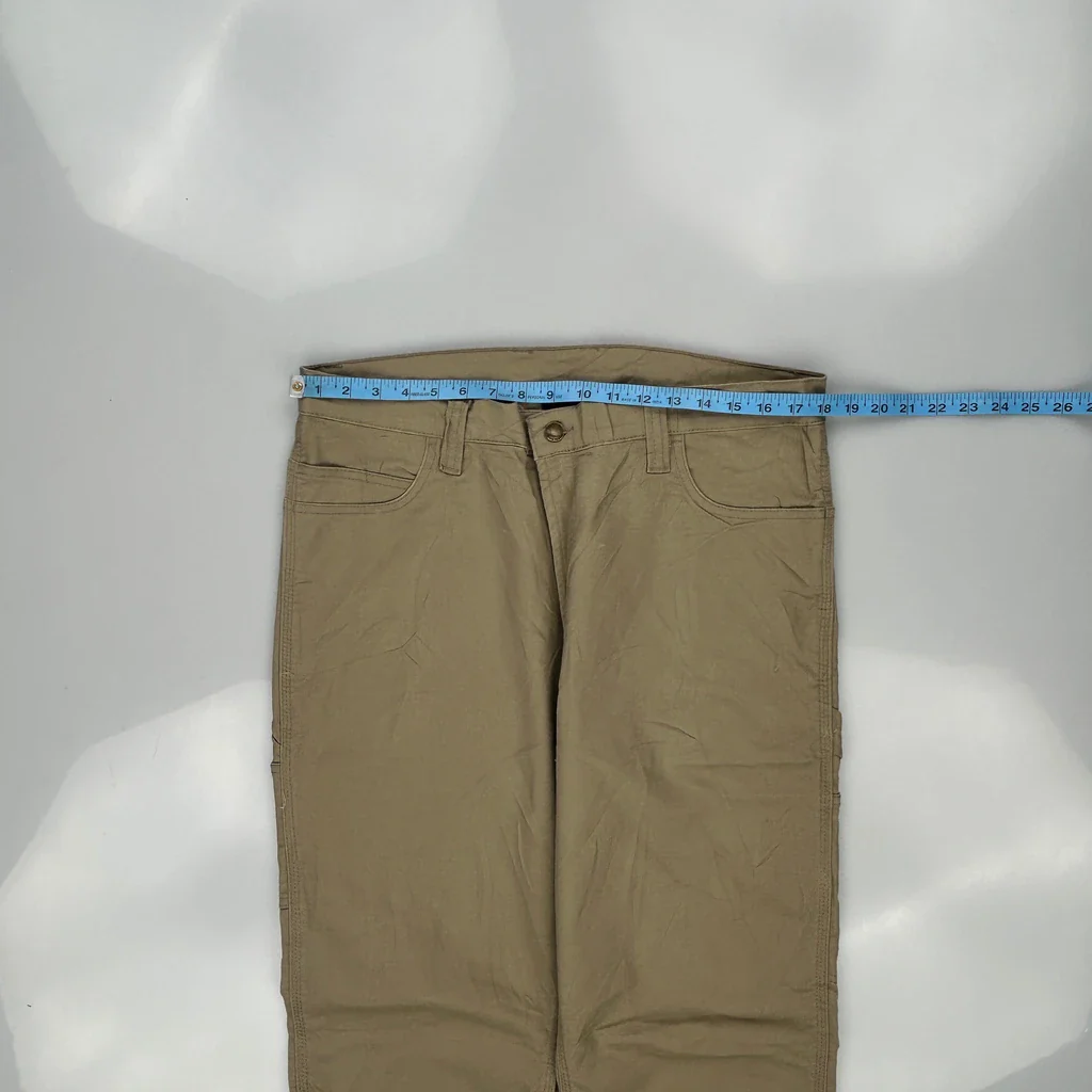 Dockers Cargo Trousers - 36W 34L Khaki Cotton Blend - Image 3