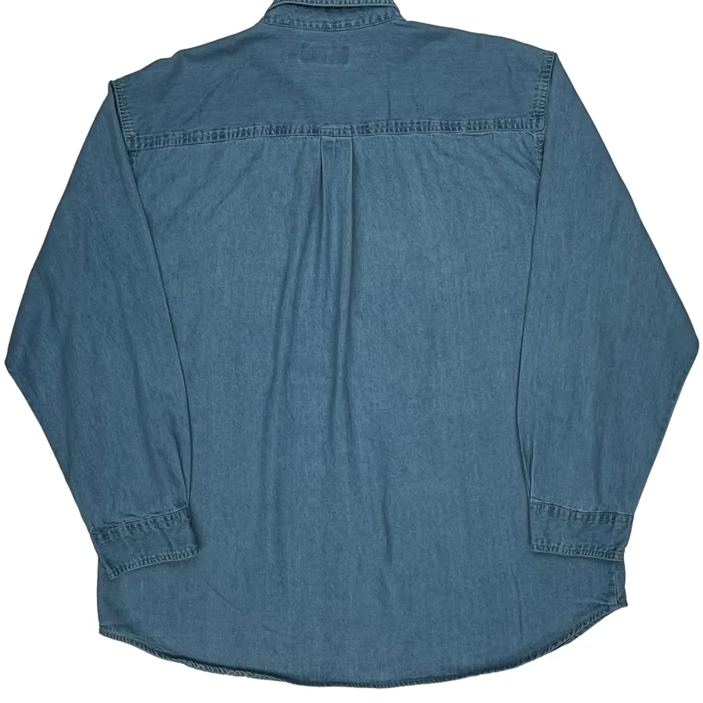 Dodge Competitors View Denim Shirt - Large Blue Cotton - Image 7