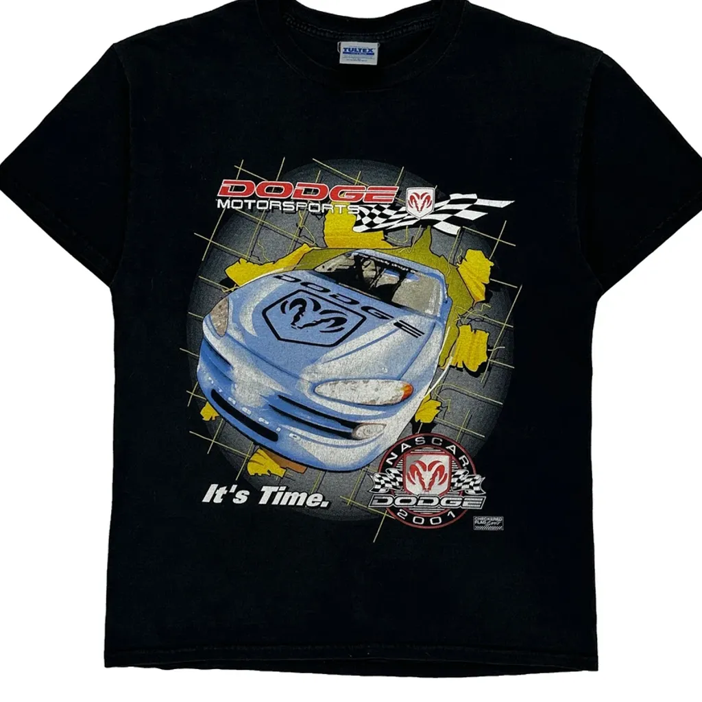 Dodge Motorsports Tultex Nascar T-Shirt - Large Black Cotton - Image 4