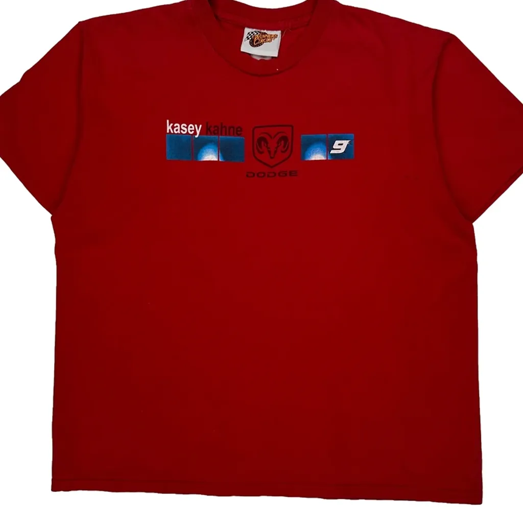 Dodge Winners Circle Nascar T-Shirt - Large Red Cotton - Image 5