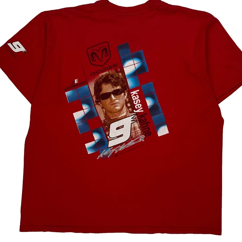 Dodge Winners Circle Nascar T-Shirt - Large Red Cotton - Image 7