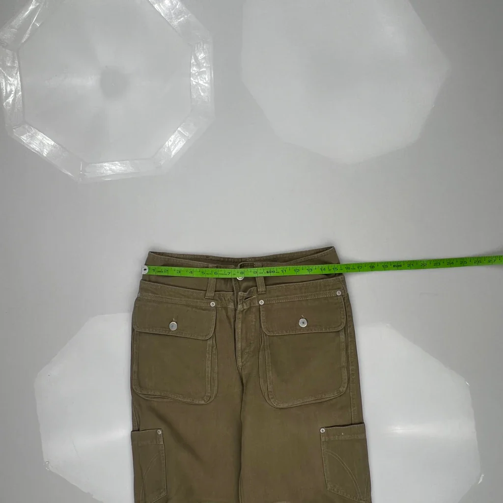 Dolce & Gabbana Multi Pocket Tactical Cargo Pants - 30W 34L Khaki Cotton - Image 3