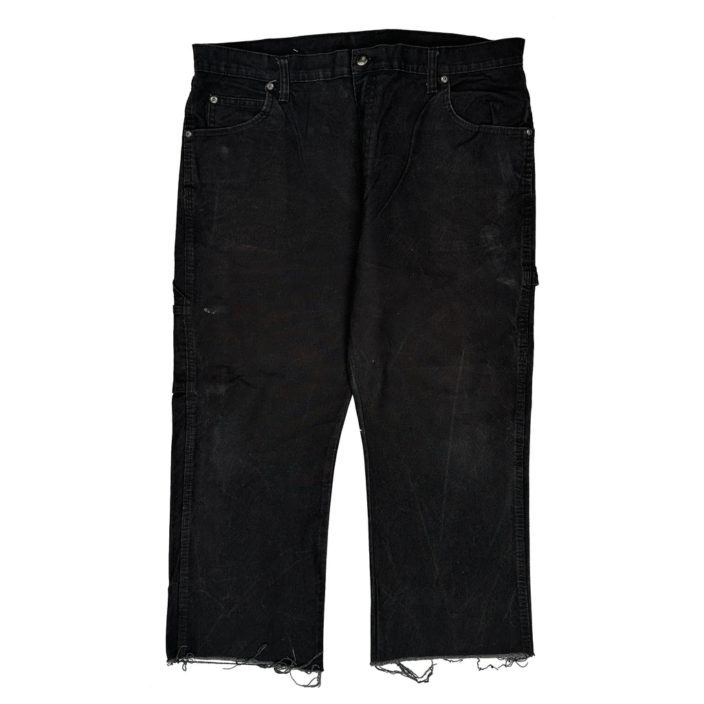 Double Knee Dickies Carpenter Jeans - 38W 25L Black Cotton - Image 2
