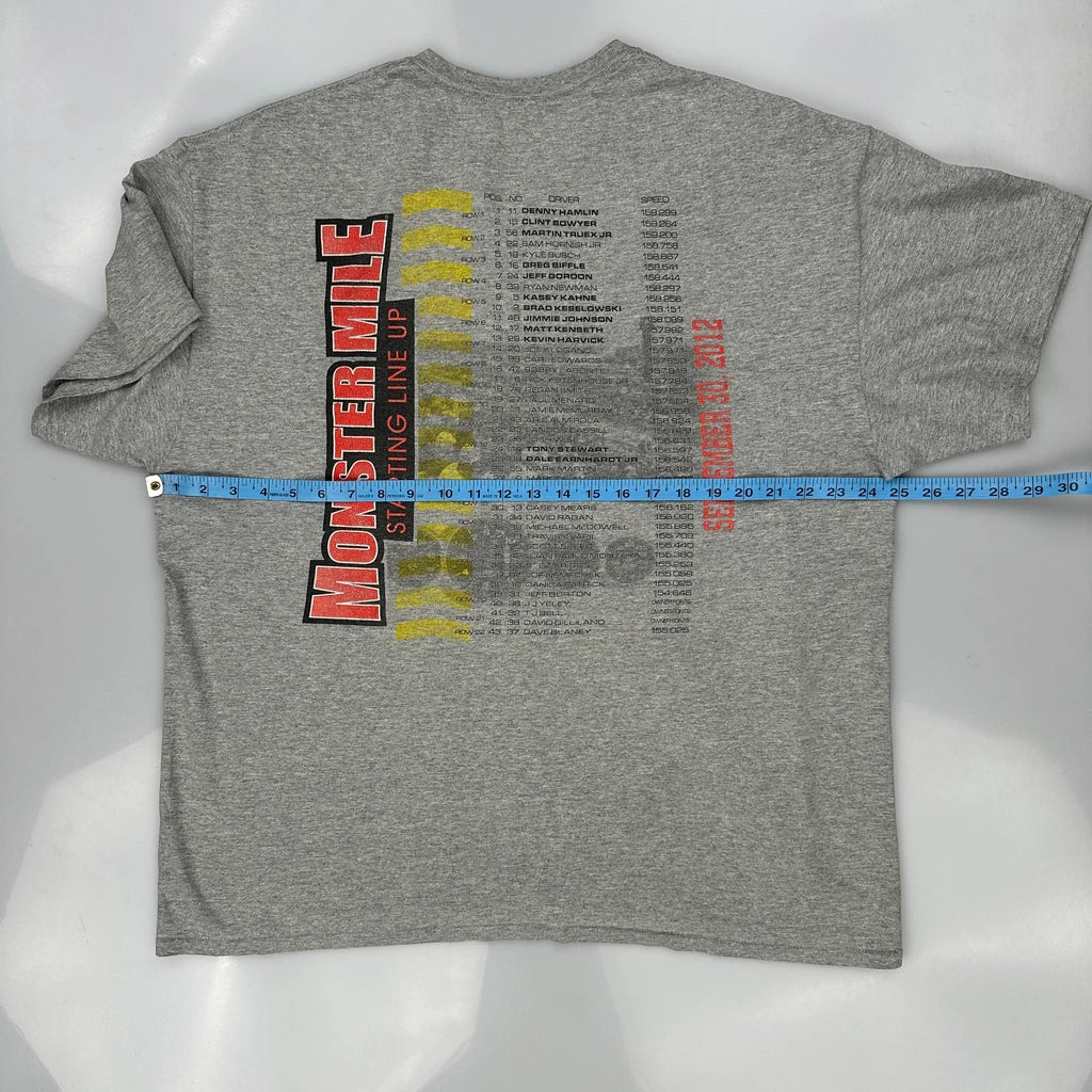 Dover Speedway Nascar Graphic T-Shirt - Large Grey Cotton - Image 3