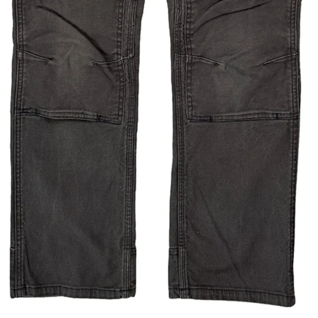 Dovetail Double Knee Cargo Trousers - 28W UK 8 Grey Cotton - Image 9