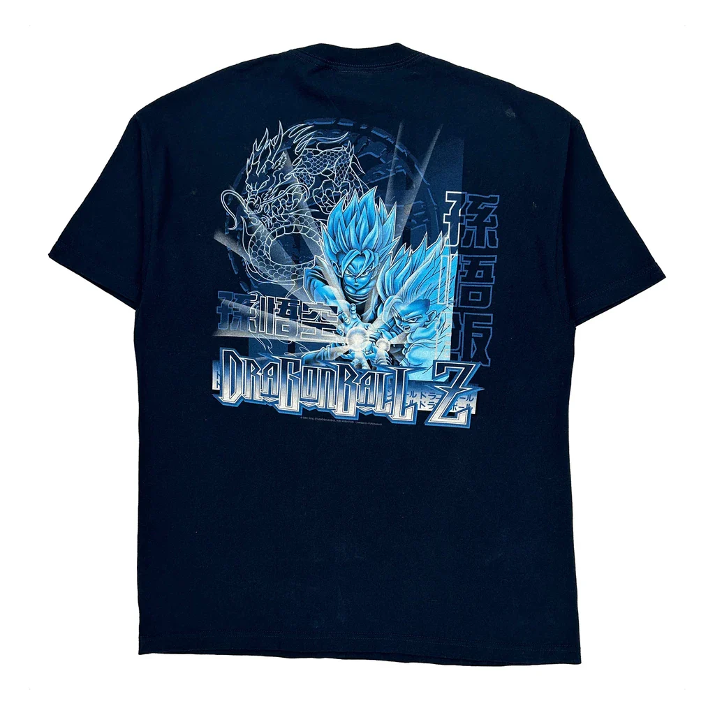Dragon Ball Z Dragon Ball Z Cartoon T-Shirt - XL Navy Cotton - Image 2