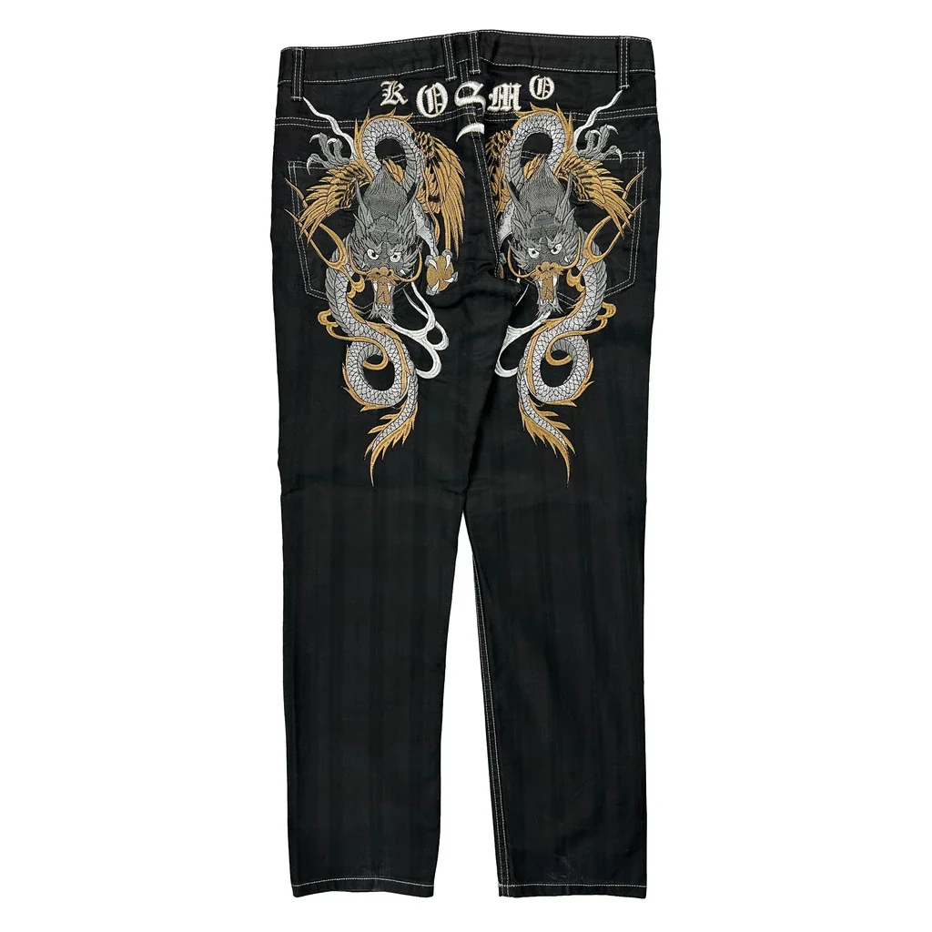 Dragon Kosmo Lupd Graphic Jeans - 38W 33L Black Cotton