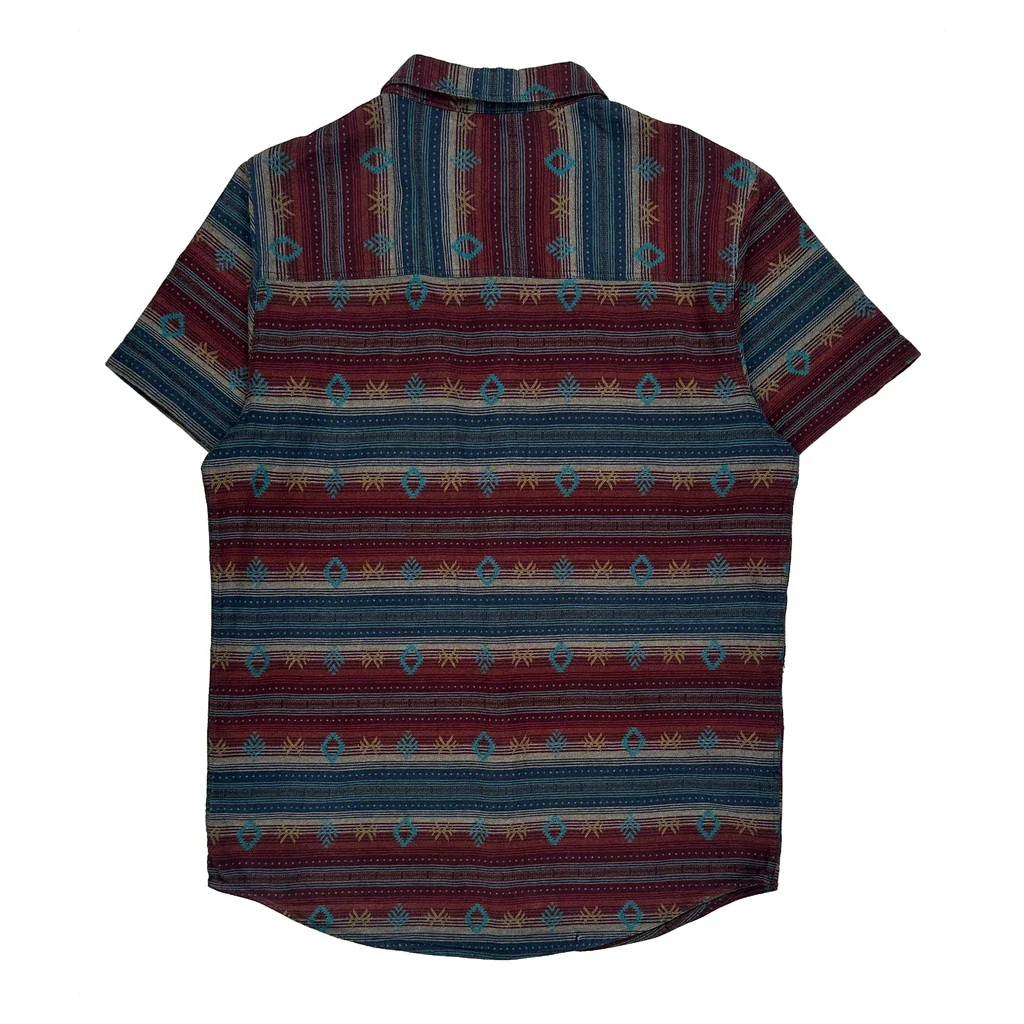 Dravus Short Sleeve Shirt - Large Multicoloured Cotton - Image 2