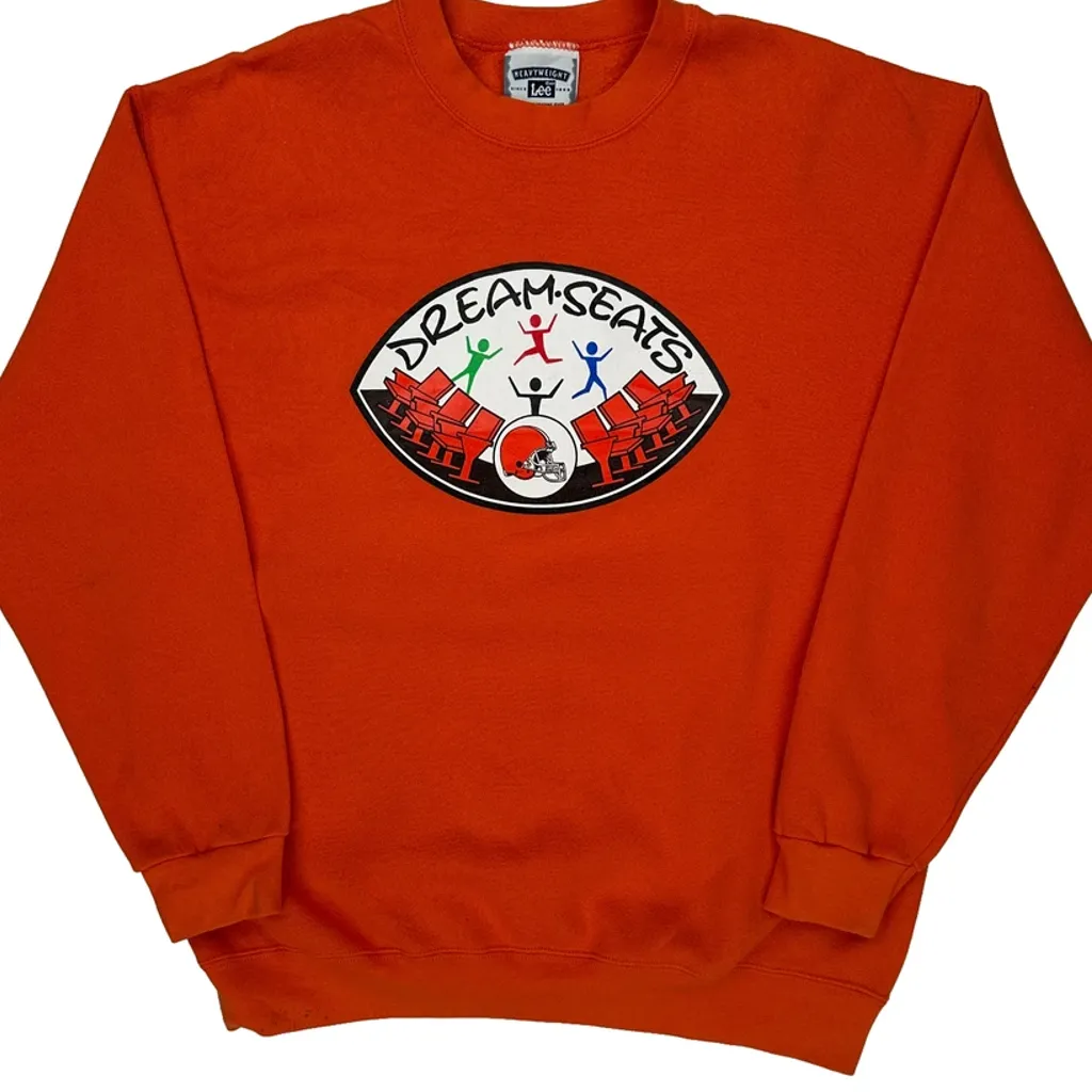 Dream-Seats Lee Graphic Sweatshirt - Large Orange Cotton - Image 5