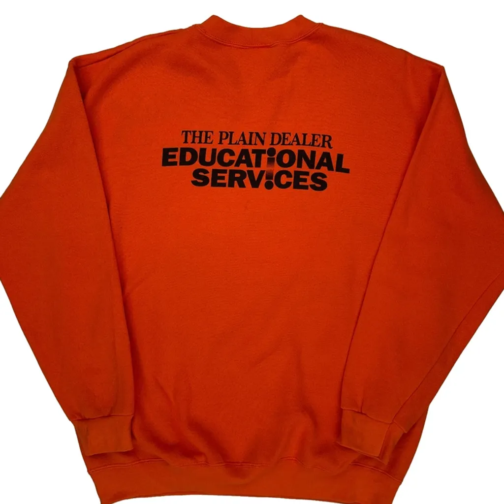 Dream-Seats Lee Graphic Sweatshirt - Large Orange Cotton - Image 7