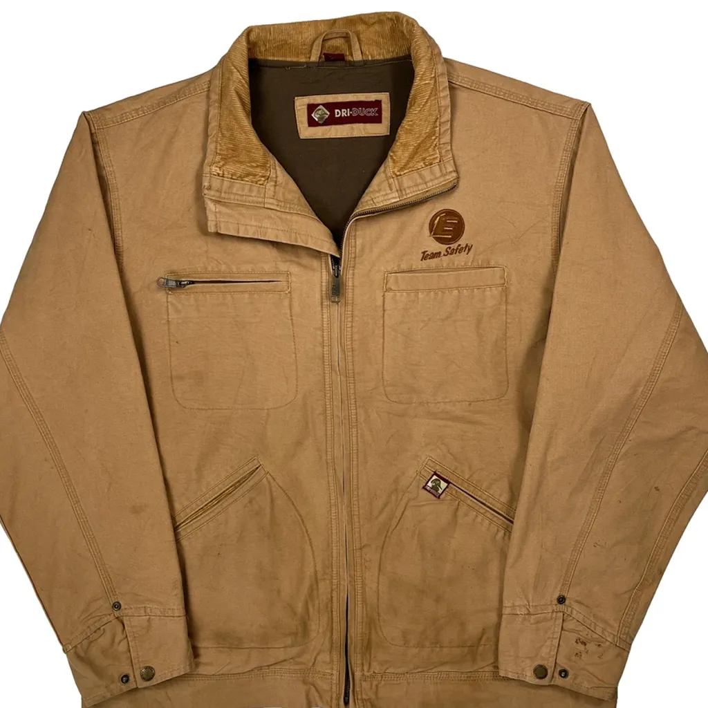 Dri-Duck Jacket - XL Beige Cotton - Image 4