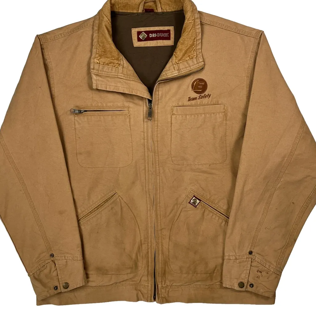 Dri-Duck Jacket - XL Beige Cotton - Image 5