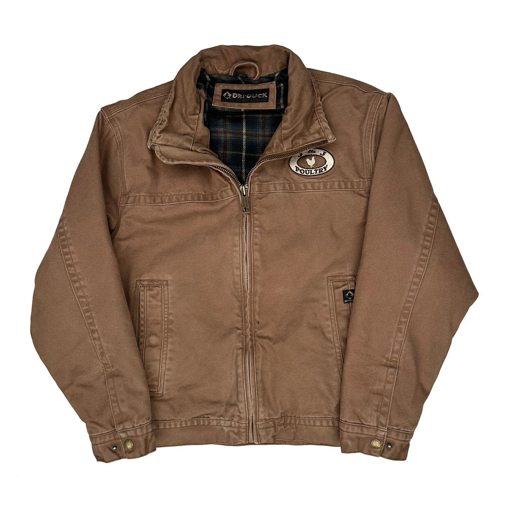 Dri-Duck Jacket - Small Brown Cotton