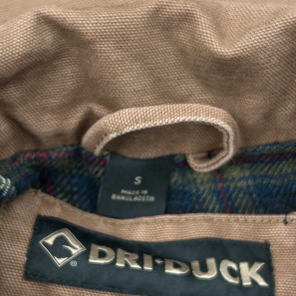 Dri-Duck Jacket - Small Brown Cotton - Image 3