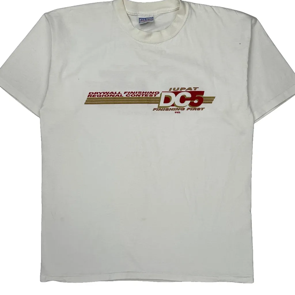Drywall Finishing Regional Contest All Sports Single Stitch T-Shirt - XL White Cotton - Image 5