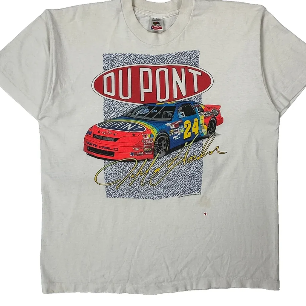 Du Pont Fruit Of The Loom Single Stitch T-Shirt - XL White Cotton - Image 5