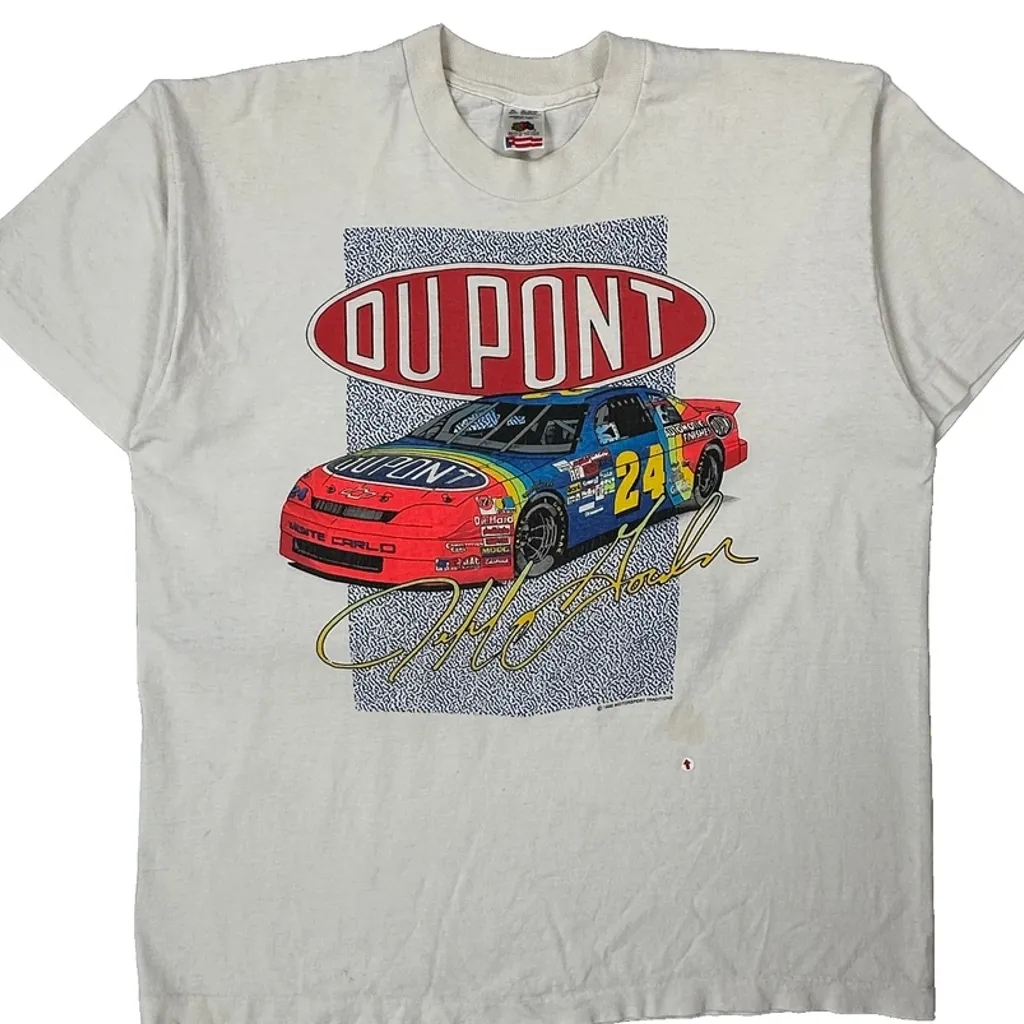 Du Pont Fruit Of The Loom Single Stitch T-Shirt - XL White Cotton - Image 6