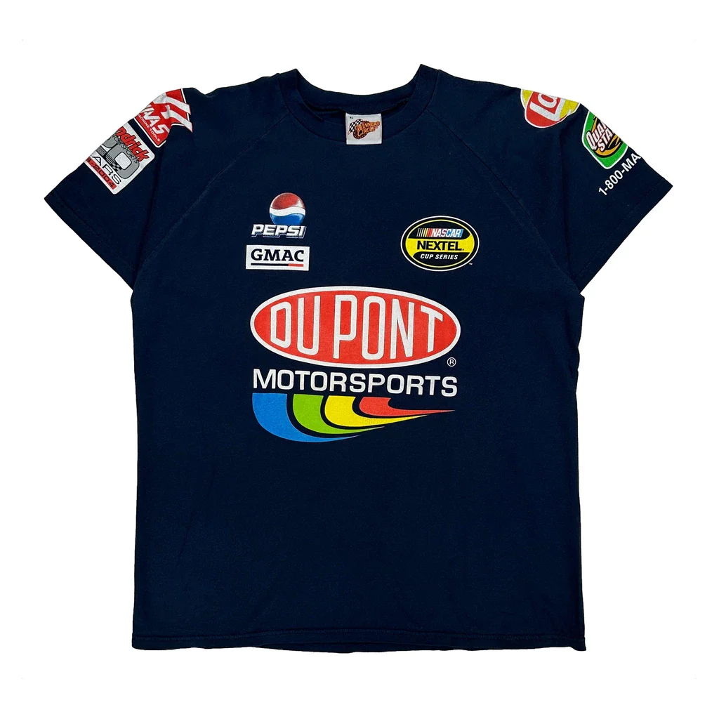 Du Pont Motorsports Winners Circle Nascar T-Shirt - XL Navy Cotton