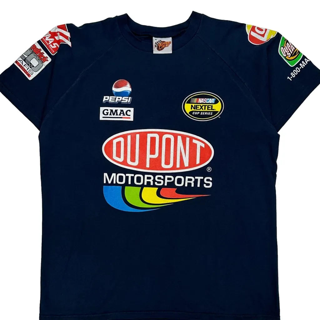 Du Pont Motorsports Winners Circle Nascar T-Shirt - XL Navy Cotton - Image 5