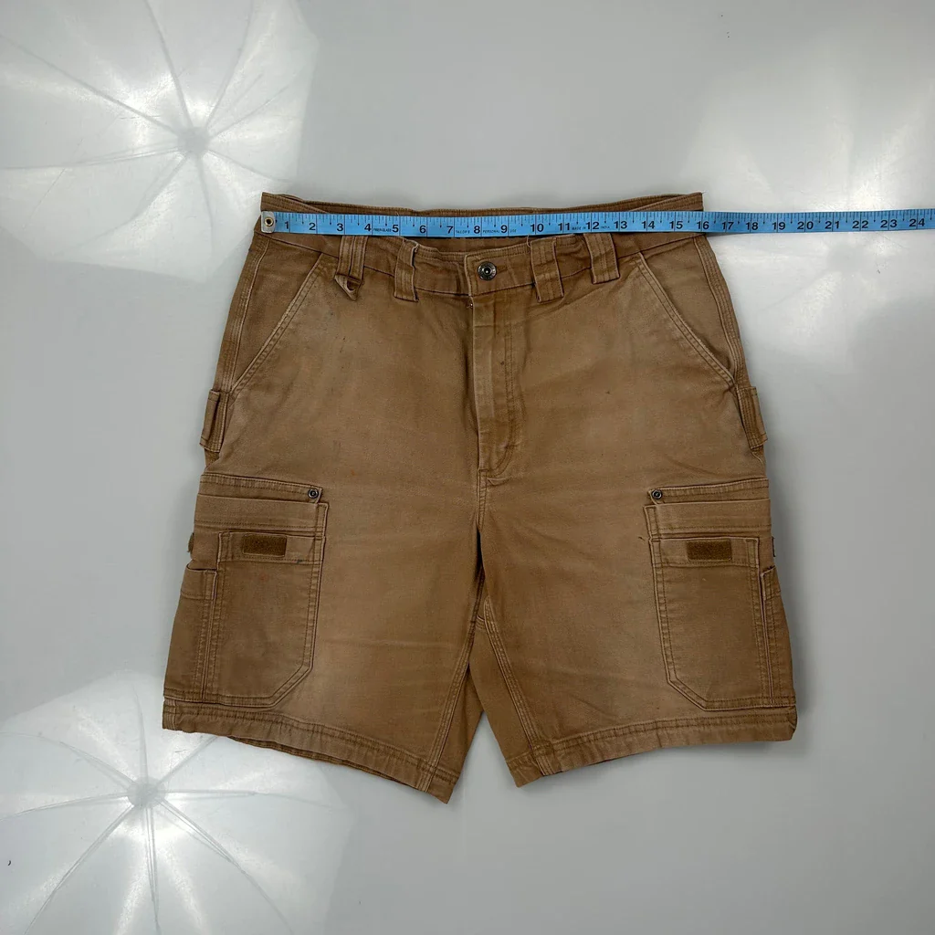Duluth Cargo Shorts - 32W 10L Brown Cotton - Image 3