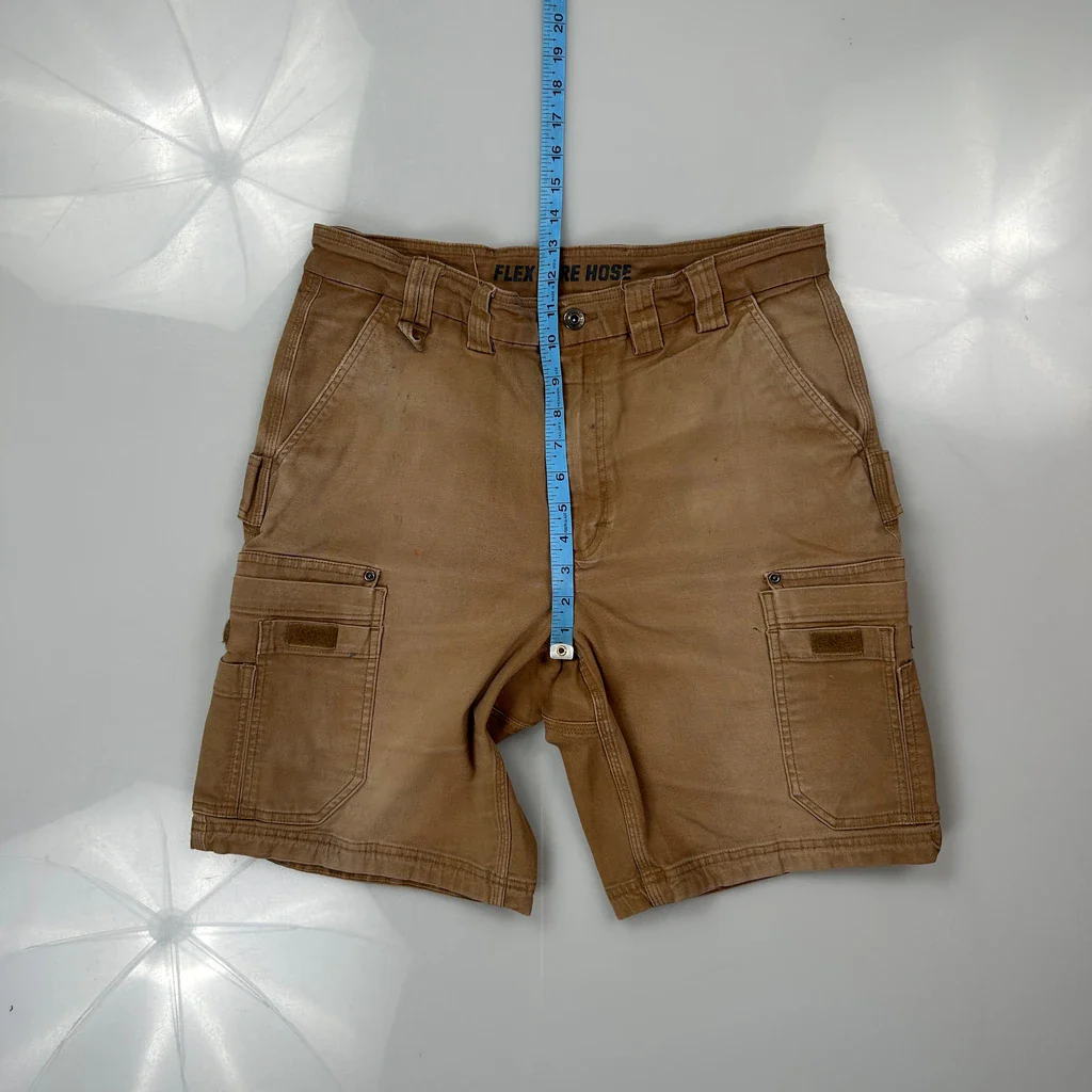 Duluth Cargo Shorts - 32W 10L Brown Cotton - Image 4