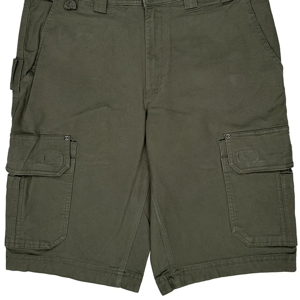 Duluth Cargo Shorts - 34W 13L Green Cotton - Image 9