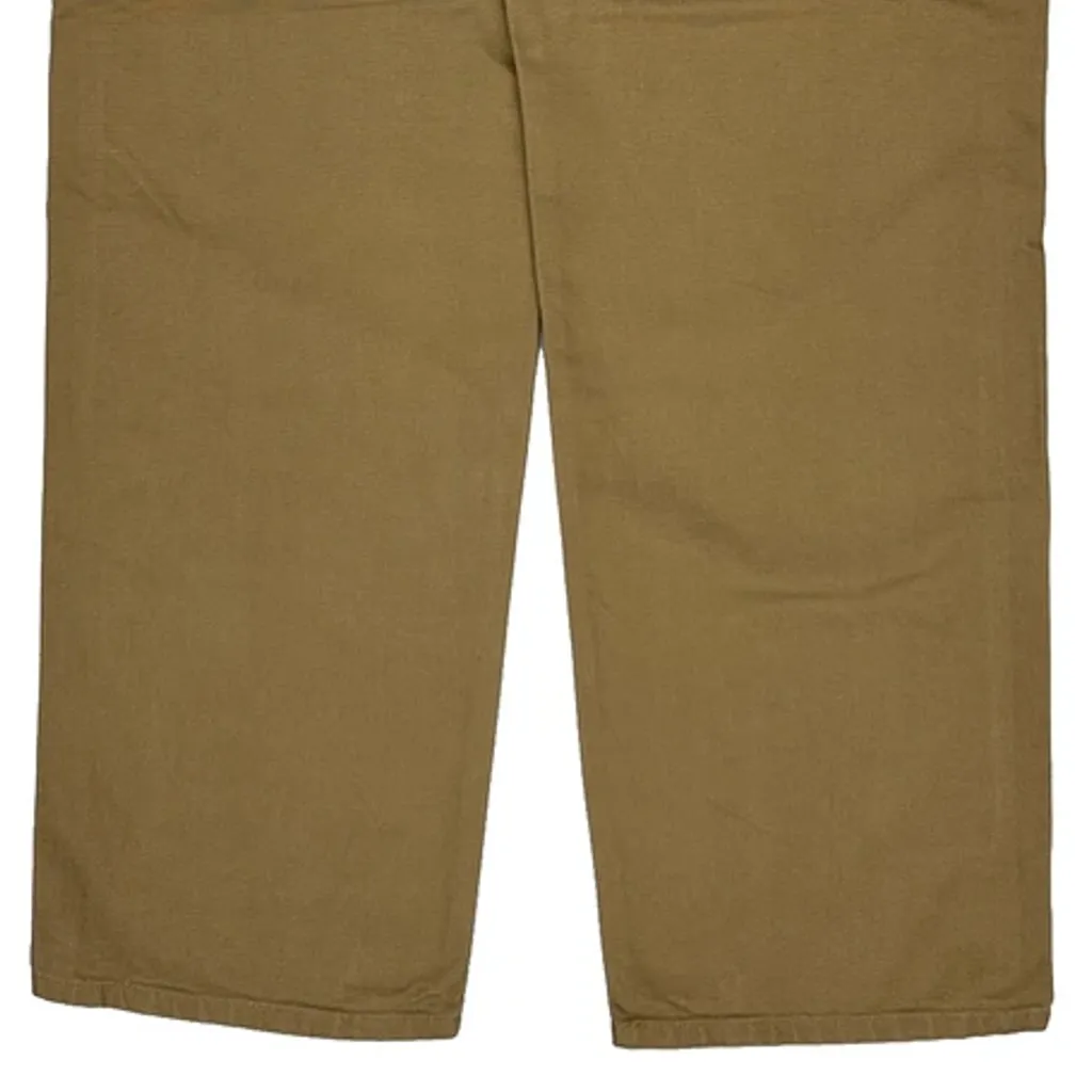 Dungaree Fit Carhartt Carpenter Trousers - 34W 35L Brown Cotton - Image 10