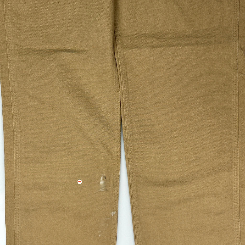 Dungaree Fit Carhartt Carpenter Trousers - 34W 35L Brown Cotton - Image 6