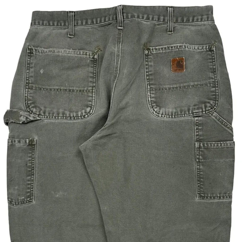 Durable Workwear Carhartt B11 Mos Carpenter Pants - 34W 28L Gray Cotton - Image 7
