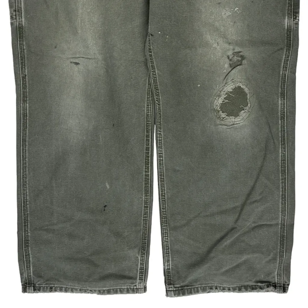 Durable Workwear Carhartt B11 Mos Carpenter Pants - 34W 28L Gray Cotton - Image 9