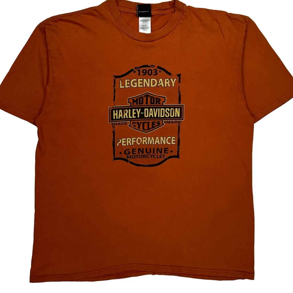 Durango, Co Harley Davidson Graphic T-Shirt - 2XL Orange Cotton - Image 5