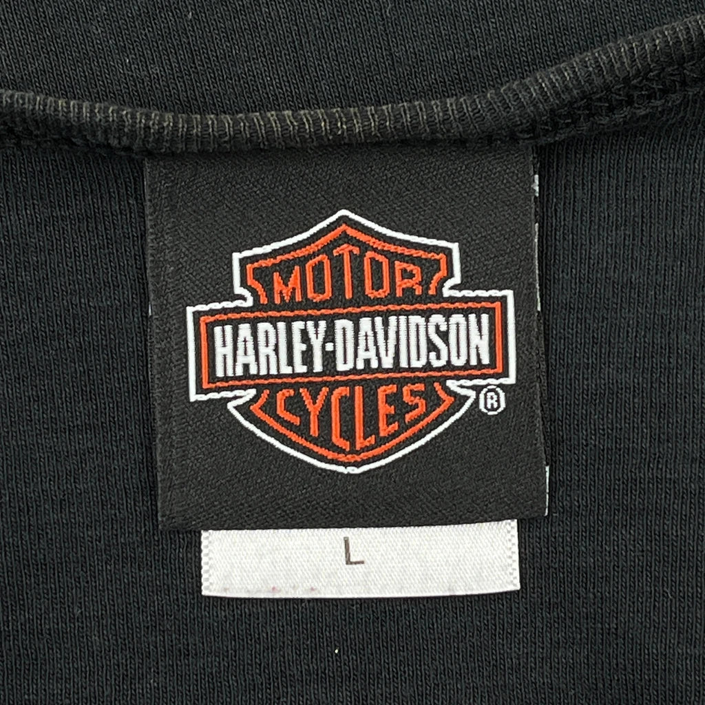 Eagle Graphic Harley Davidson Graphic Vest - Large Black Cotton - Image 3