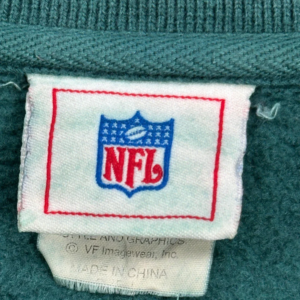 Eagles Nfl Football Sweatshirt - XL Green Polyester Blend - Image 4