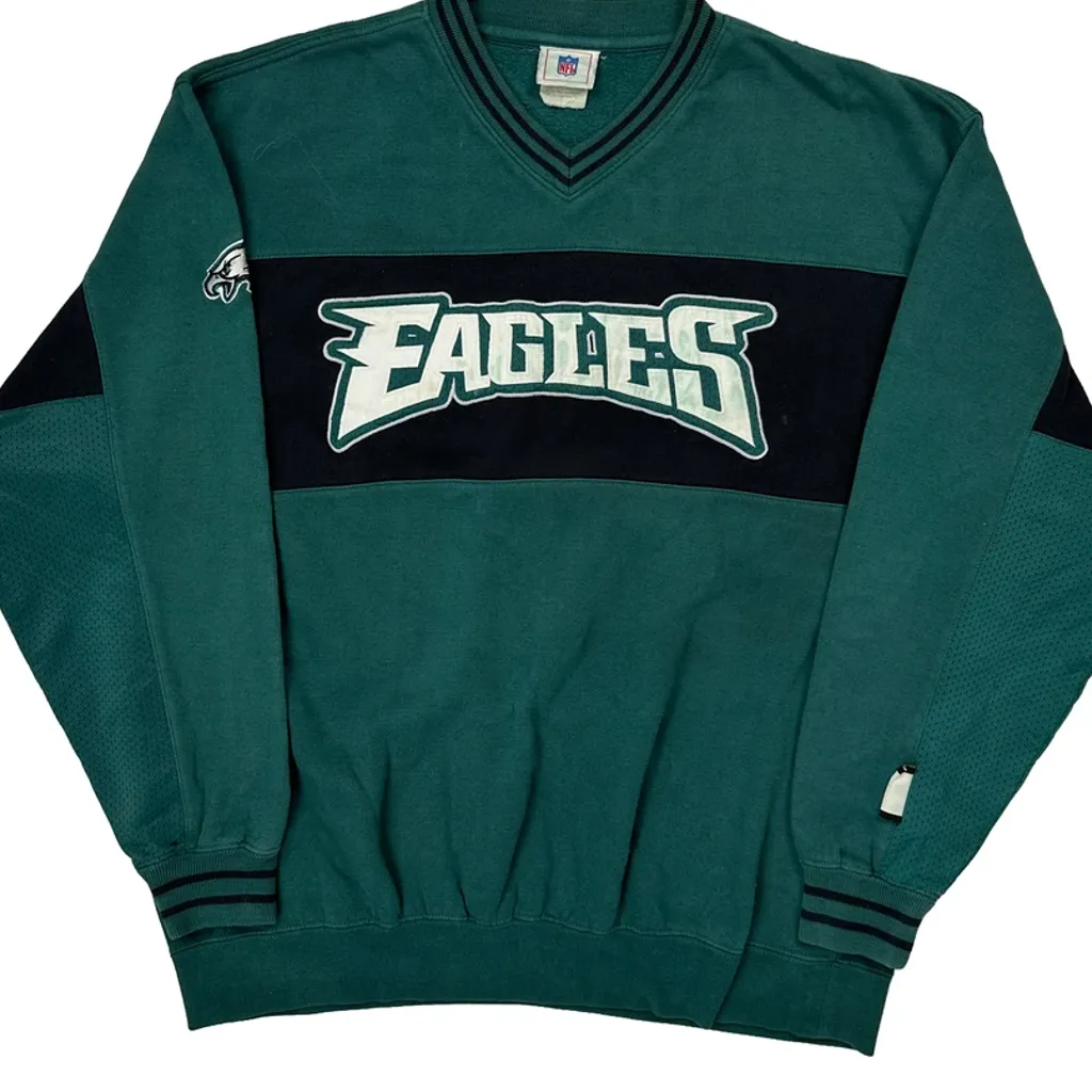 Eagles Nfl Football Sweatshirt - XL Green Polyester Blend - Image 7