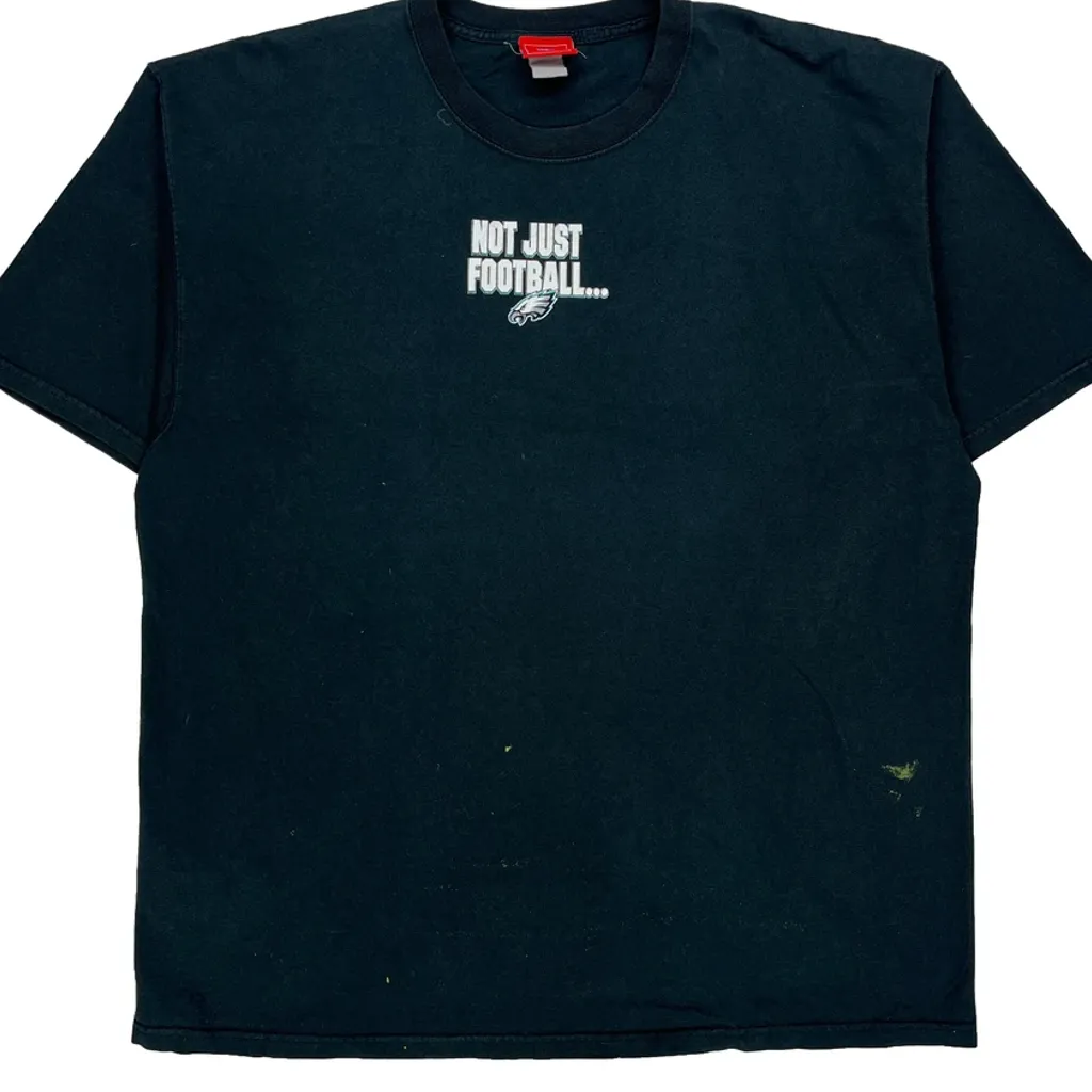 Eagles Nfl Graphic T-Shirt - XL Black Cotton - Image 5